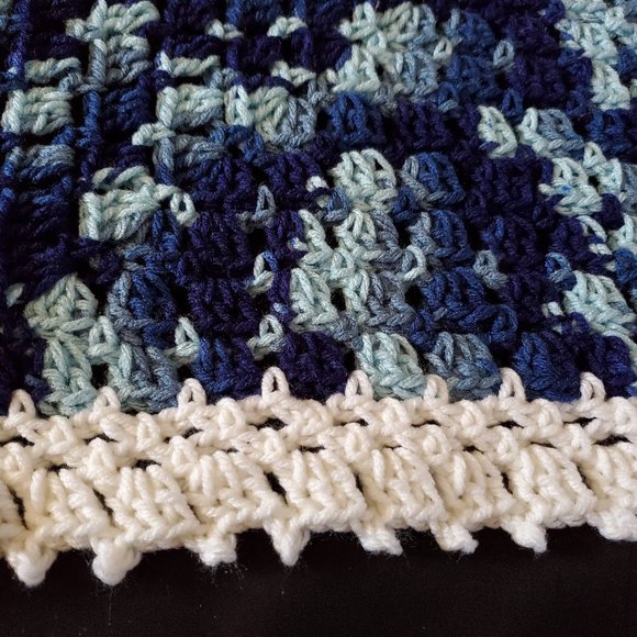 Crochet Shades of Dusk Baby Blanket/New - Picture 3 of 6